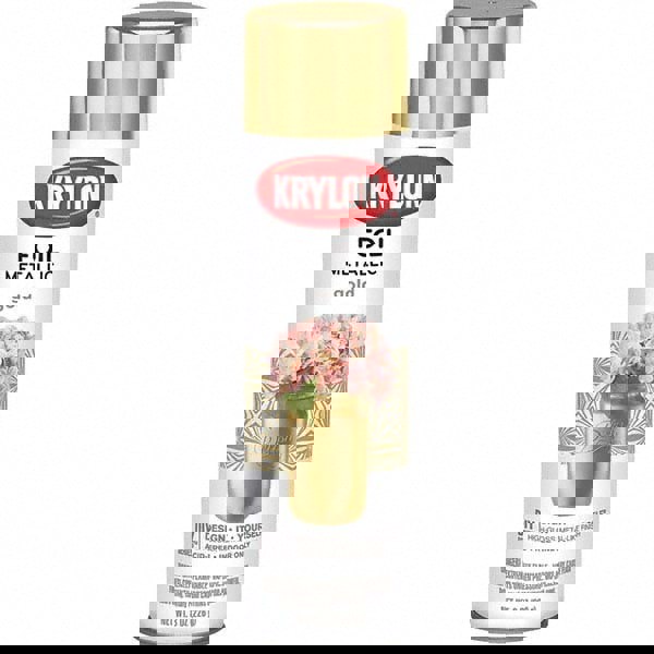 Metallic Spray Paint: Gold Foil, Gloss, 8 oz